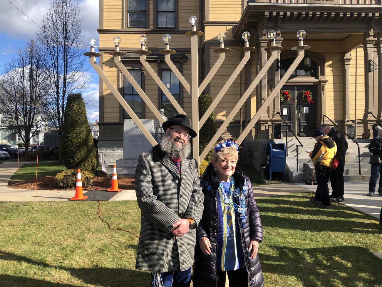 Saugus hosts its first menorah lighting